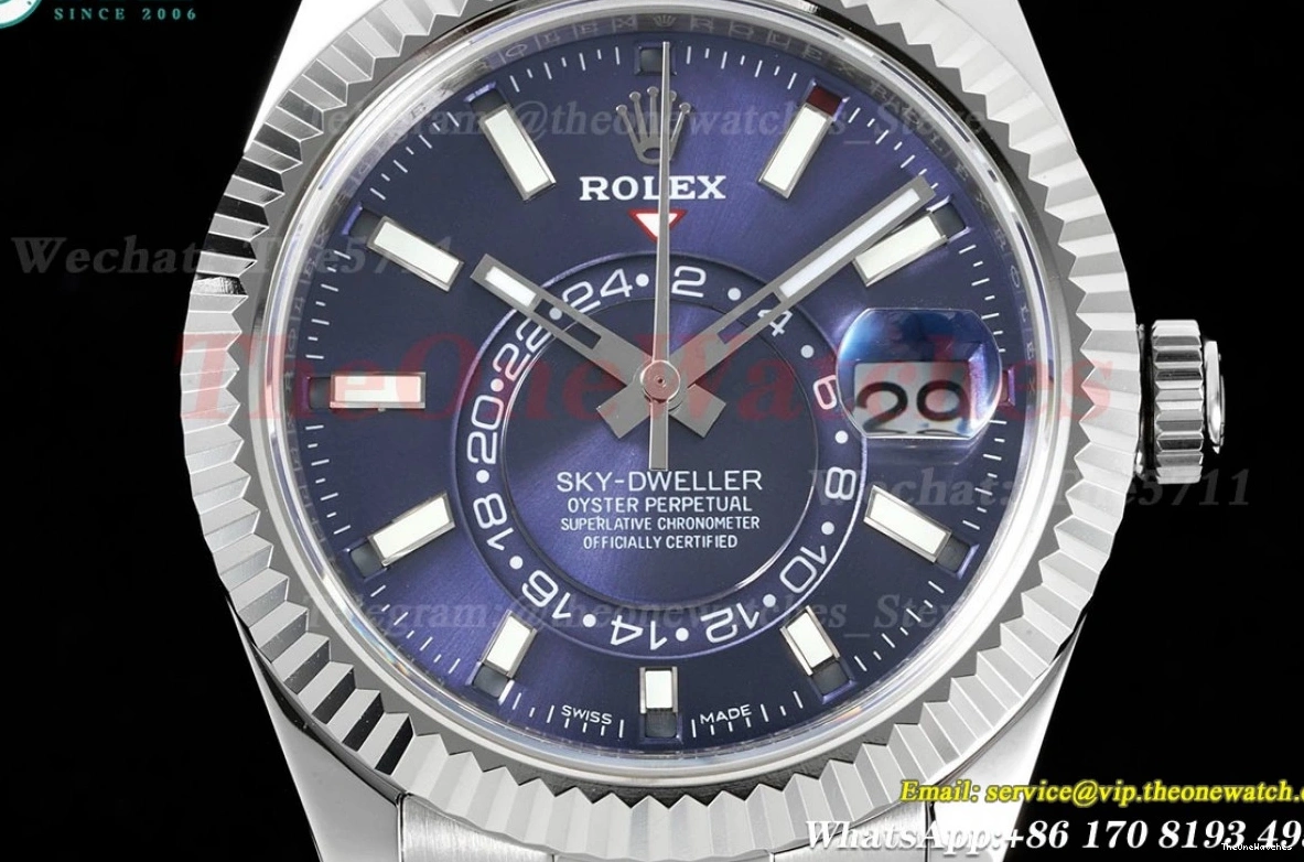 SS 326934 SkyDweller 42mm Stk A9001 FNF Blue SS 0111